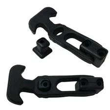 2 Pack T-Handle Hasp Rubber Flexible Draw Latch Elastic Shock Absorption Buck...