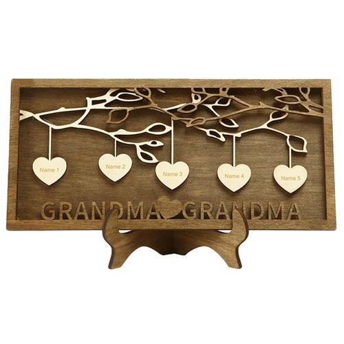 Stammbaum-Plakette Aus , Dekoration, Geschnitzter Familienname, Ornamen9099