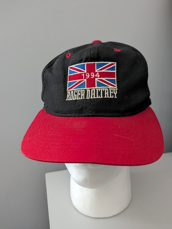 1994 Roger Daltrey The Who Union Jack Flag Band Tour Snapback Cap Hat Vintage