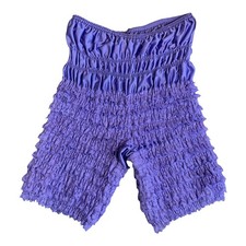 VTG SISSY PURPLE RUFFLED PETTIPANTS SZ S WAIST STRETCH TO FIT 24 - 27  waist