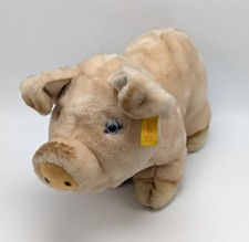 Steiff Piggy Pig 1980s with Button and Tag