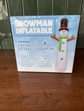 Inflatable Giant Snowman 12 Tall Open Box Chr...