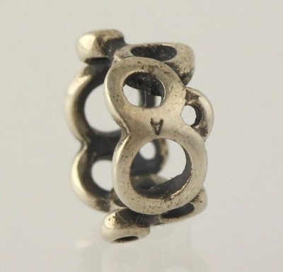 New Chamilia Bead Charm - Sterling Silver Circles Spacer PA-53 Retired 925