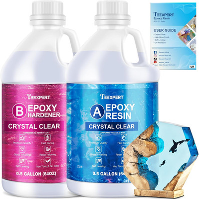 Epoxidharz glasklar Set 3,8L/1 Gallone Hochglanz Beschichtung und Gießharz