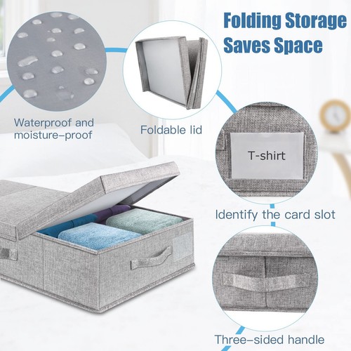 Underbed Storage Containers Bin with Lids, Large Under Bed Storage Organizer ... - Picture 4 of 7