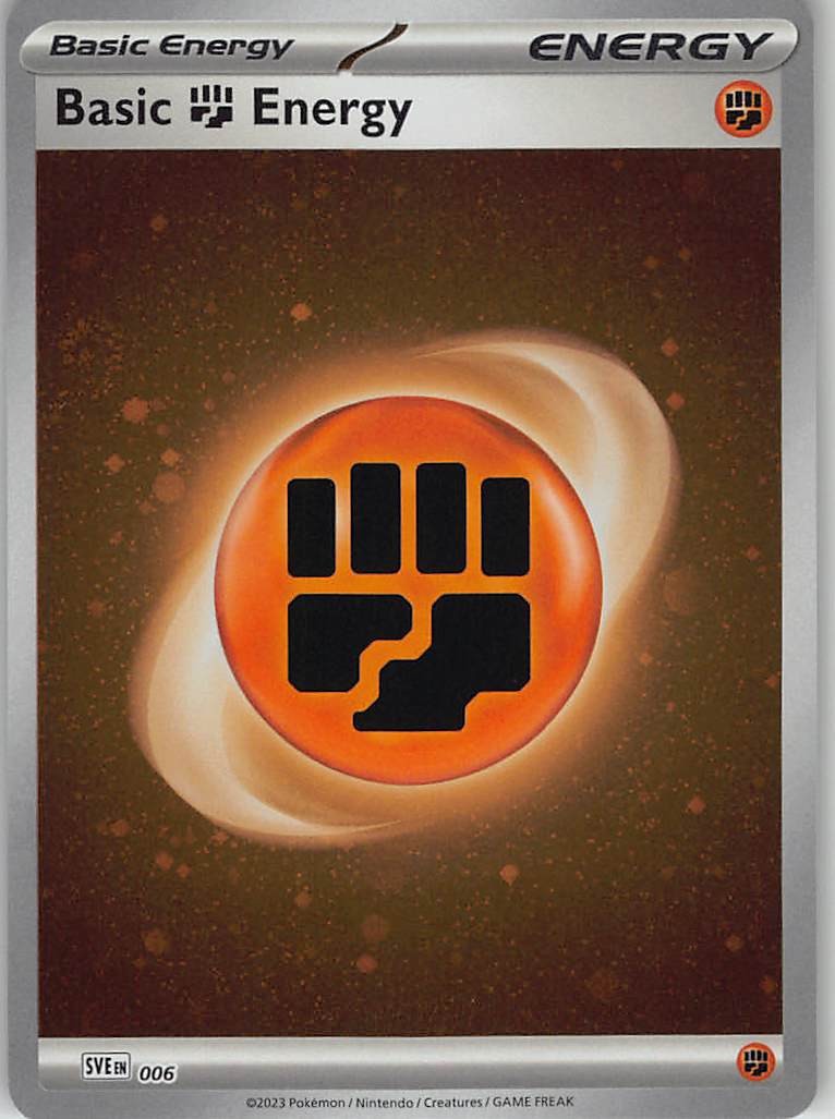Basic Fighting Energy 006 Common Scarlet & Violet Cosmos Holo Near Mint