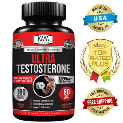 #ad #ad Natural Testosterone Booster 180ct Increase Male Energy Improve Muscle Strength $19.20