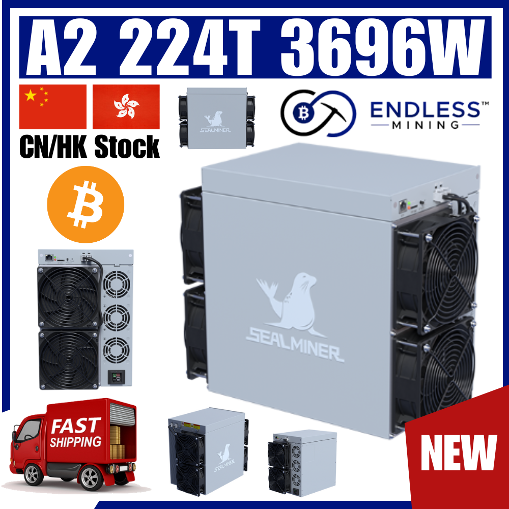 Bitdeer Sealminer A2 224T 3696W BTC Miner Input Voltage 220~277V Endless  Mining | eBay