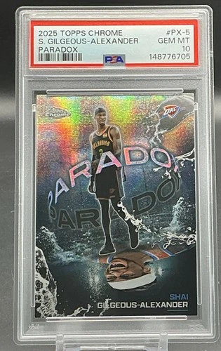 2025 Topps Chrome Shai Gilgeous-Alexander Base (PSA 10)
