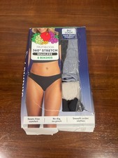 Fruit of the Loom 360 Degree Stretch 4 Pack Bikinis Size 5/S