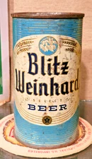 BOTTOM OPEN 1952 BLITZ WEINHARD FLAT TOP BEER CAN PORTLAND OREGON 4%  NON-IRTP