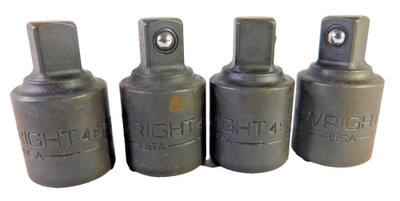 Lot of 4 Each Wright Tool 4900 Impact Adaters 1/2''F x 3/8''M