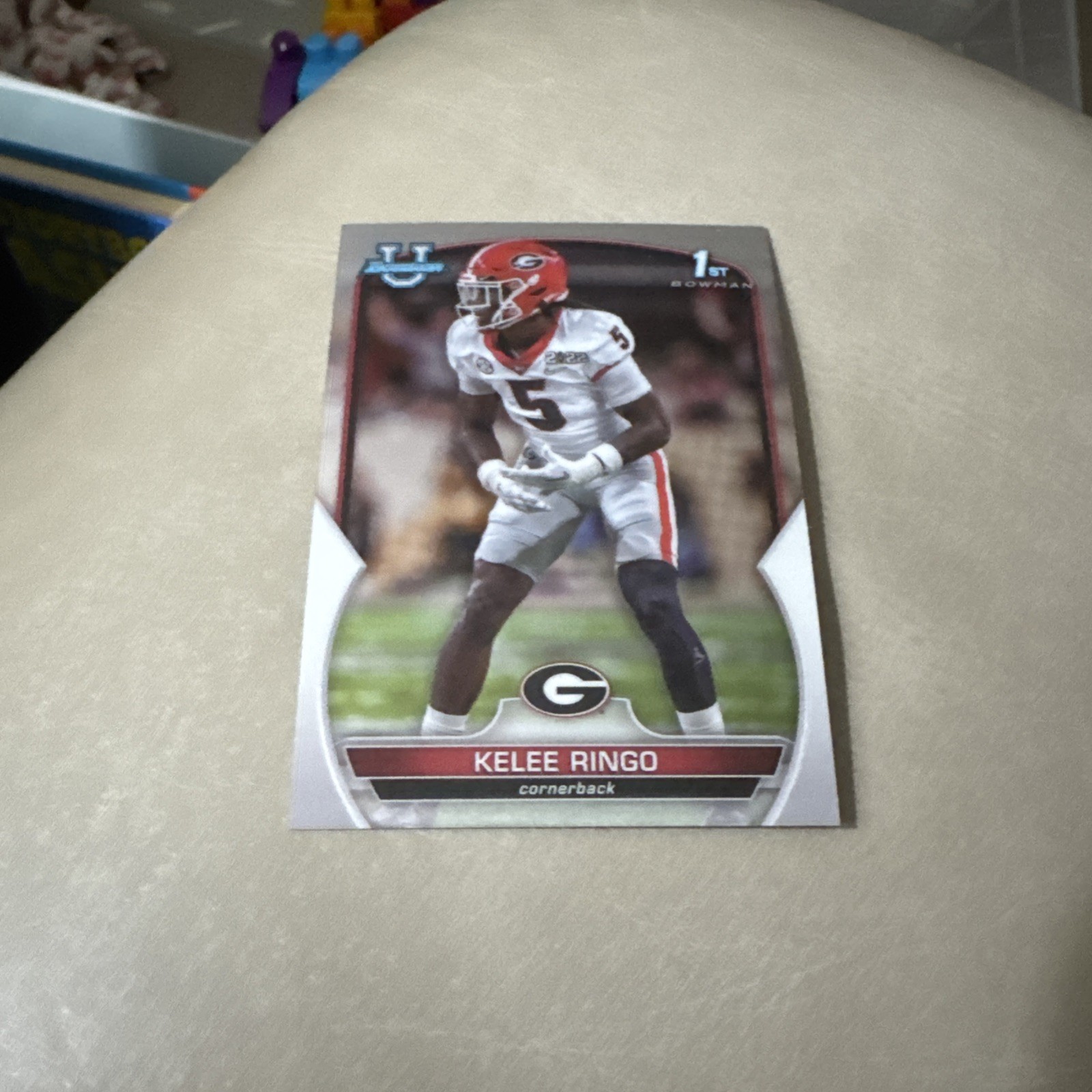 Kelee Ringo 2022 Bowman University Chrome #68 Georgia Bulldogs