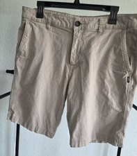 O'Neill Men's Beige Chino Shorts Standard Fit Cotton Elastane Flat Front