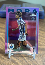 Rodrigo Mora 2024-25 Topps Chrome UEFA UCC #137 Violet Refractor /299 Rookie RC