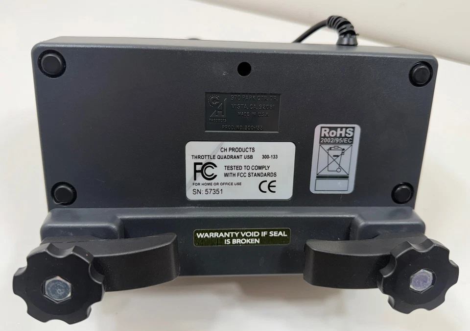 CH Throttle Quadrant Flight Simulator 6 Arm USB Connection 300-133 - Image 4 of 4