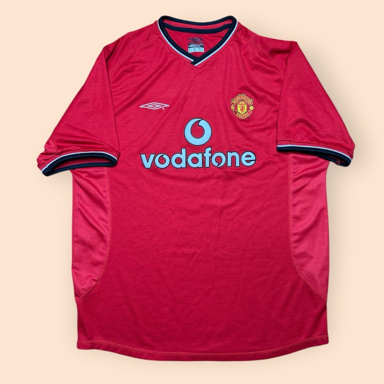 Vintage Manchester United Umbro Jersey 2000/2002 Men’s XL Red Vtg Y2K Soccer