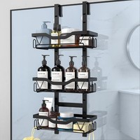 Duschablage Ohne Bohren Schwarz Duschregal FüR Shampoo Duschgel Halterung