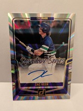 2024 Panini Donruss - Signature Series Zac Veen #SS-ZV