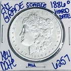 1886 O MORGAN SILVER DOLLAR AUTHENTIC HI GRADE U.S. MINT COIN RARE KEY DATE 6257