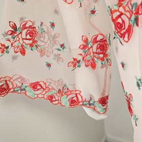 Victoria&rsquo;s Secret Embroidered Rose Floral Sheer White Robe M/L Lingerie Cover Up
