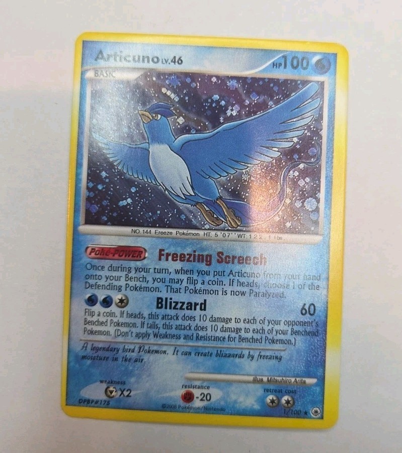 Articuno LV.46 Holo Rare Card Majestic Dawn Edition 2008 Pokemon TCG
