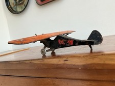 Vintage Buddy L Monocoupe pressed steel toy airplane 1929