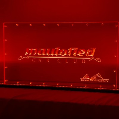 Sound Authority Plexiglass - 3/4'' X 20 X 10'' Engraved Acrylic Window For Sub Box