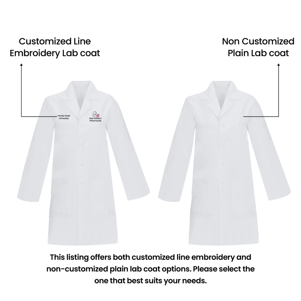 HeedFit By Panda Uniform Unisex 40 Inch Colored Lab Coat - Image 3 of 4