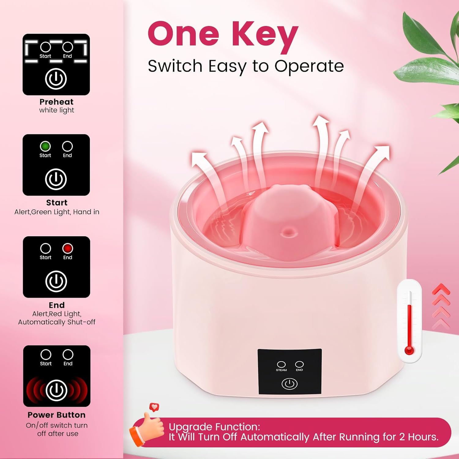 Nail Soaking Bowl Heated: 50% Faster Soak off Gel Polish Dip Powder Remover Bowl