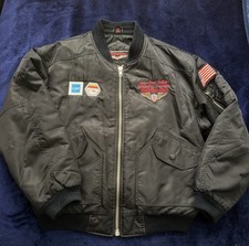 Vintage Snap On Black Bomber Jackets M Aviato...