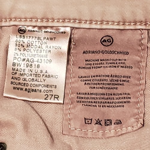 AG Adriano Goldschmied Women's Rare Pink The Farrah Skinny Ankle Pants Size 27R - Picture 13 of 18