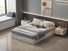 Queen Box Spring 9 Inch High Profile Black Heavy Duty Metal Mattress Foundati...