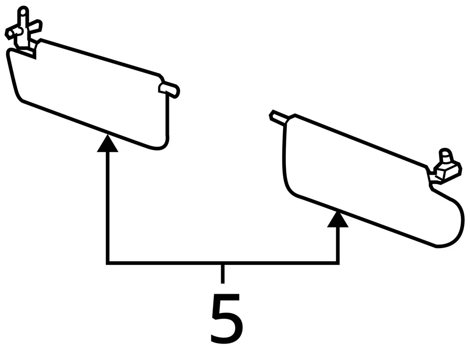 2005-2006 Mercury Montego драйвер солнцезащитный козырек зеркало левый солнцезащитный козырек бежевый FXAPF - Изображение 4 из 4