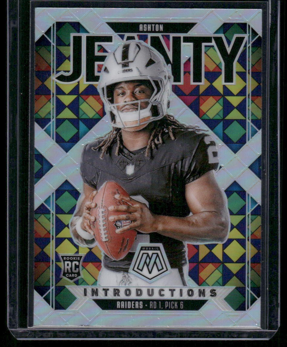 2025 Panini Mosaic #3 Ashton Jeanty Introductions Silver