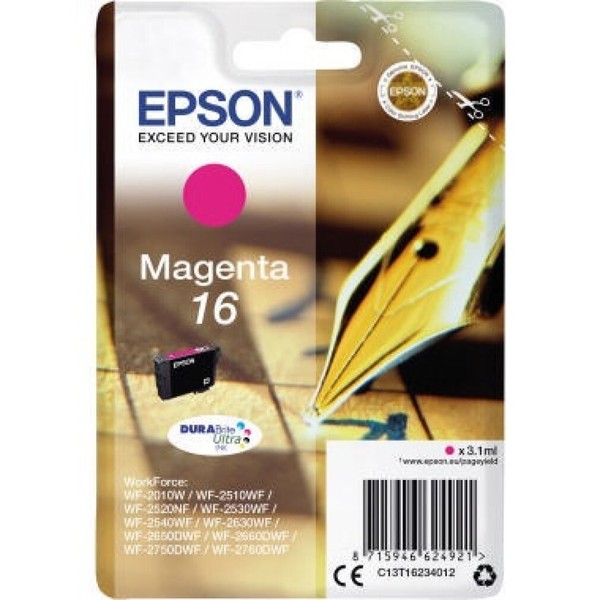 Epson Druckerpatrone Durabrite Ultra 16 (C13T16234012) Magenta-image