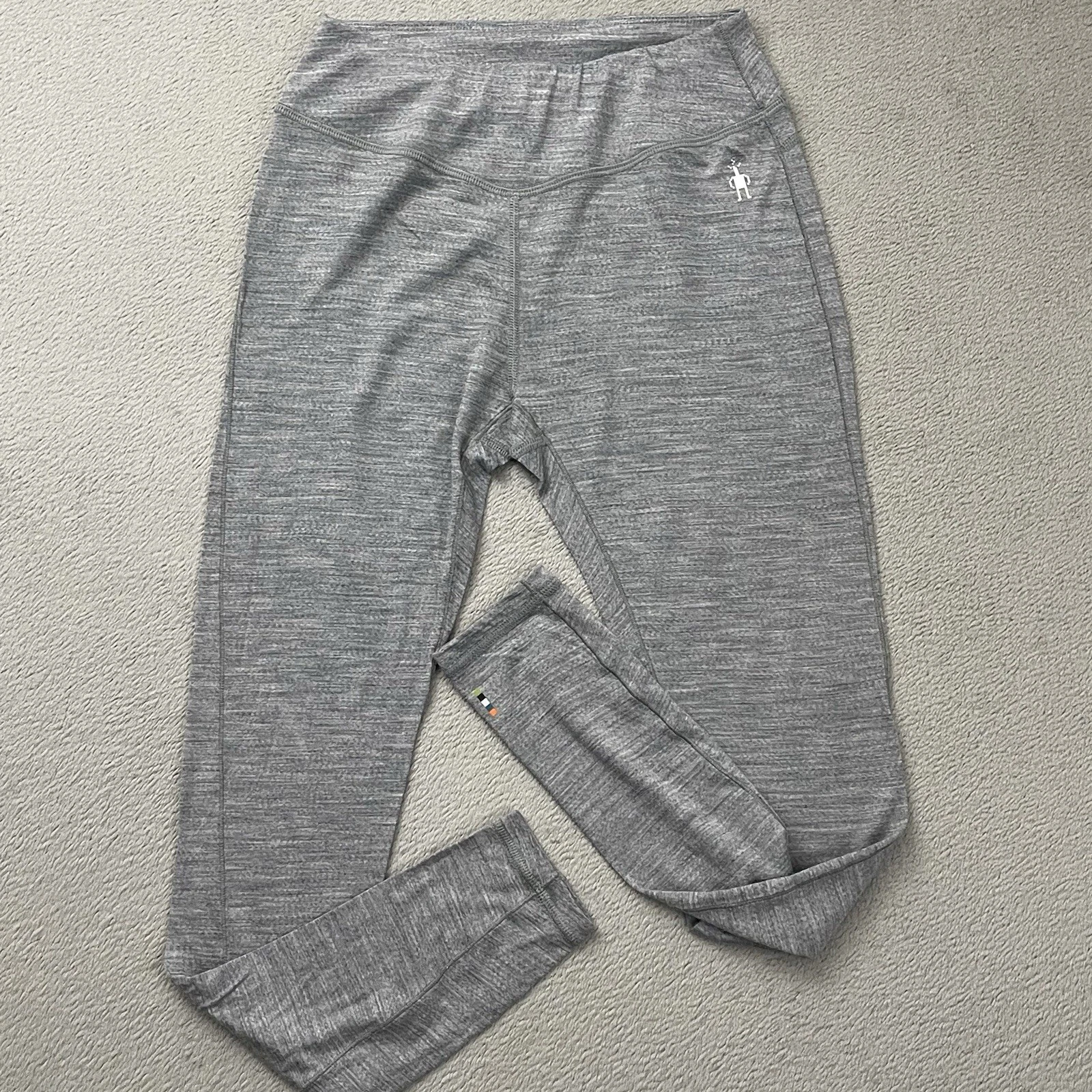 Smartwool Women's All Season Merino Base Layer Leggings-Light Gray XS