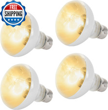  4-Pack 100W Reptile Heat Lamp Bulbs UVA Daylight Basking Light Bulbs....