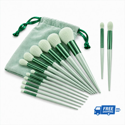 13PCS Soft Fluffy Makeup Brush Set Kabuki Foundation Blush Eyeshadow