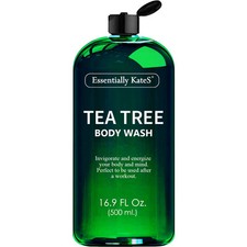 Tea Tree Body Wash 16.9 fl oz - 100 Natural - Fights Body Odor Irritation ...