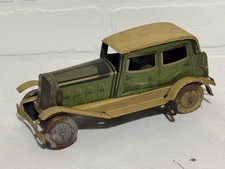 Wells of London Tin Clockwork Key Wind 1934 Singer Sunshine Saloon 8  England