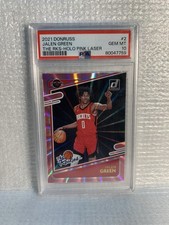 2021 Donruss JALEN GREEN #2 The Rookies Holo Pink Laser PSA 10 🏀