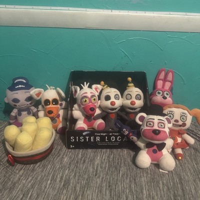 FNAF Funko Wave 3 Complete Sister Location Plush,Exotic Butters,Lolbit,Box+Other
