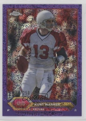 2023 Composite Topps Chrome Purple Speckle Refractor /250 Kurt Warner HOF 06e0