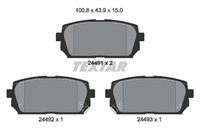 Textar Bremsbelagsatz, Scheibenbremse 2449101 FüR KIA