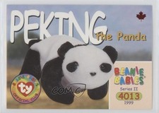 1999 Ty Beanie Babies Series 2 Chase Maple Leaf Peking the Panda #207 ha8