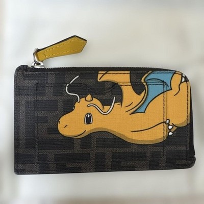 Fendi x FRGMT x Pokemon FF Fabric Card Holder Card Case Dragonite