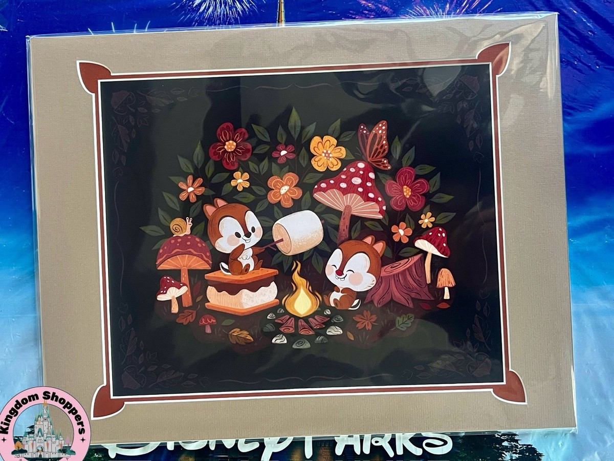 2026 Disney Parks Caley Hicks Chip & Dale Cozy Campfire Matte