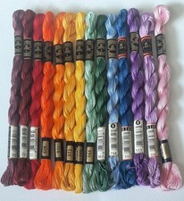 14x DMC Perle 5 RAINBOW of Threads for Needlepoint Hand Embroidery 3 