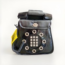 70  s Original Dallas Handbag, Black, Real Phone Bag W/ Strap Not Tested, READ 